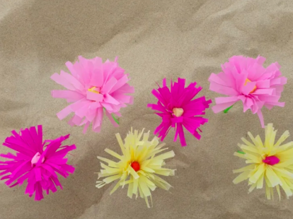 Papieren bloemen